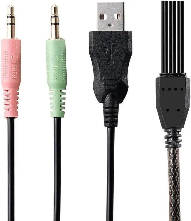 Alt view image 5 of 5 - LED Game Light Headphone Noise Isolating Over-Ear wired Gaming Headset with Mic for PC/Laptop Gamer