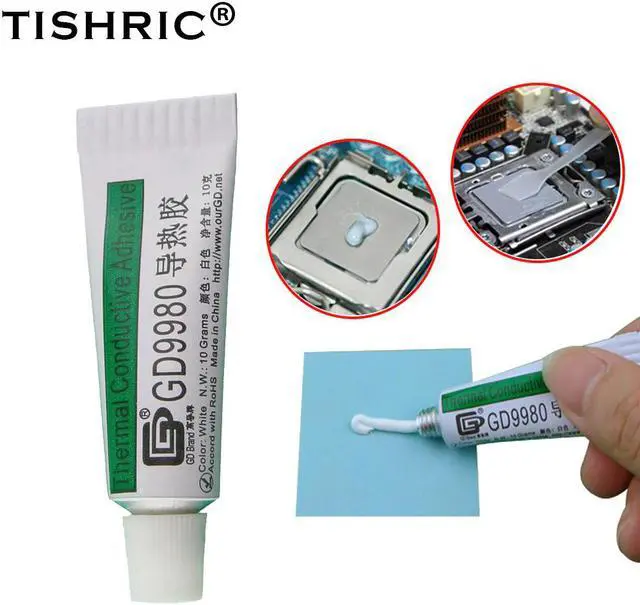 Main image of GD9980 Thermal Paste Silicone Heat Sink CPU Cooler Cooling Fan Thermal Conductivity Cooler For Processors PC VGA LCD