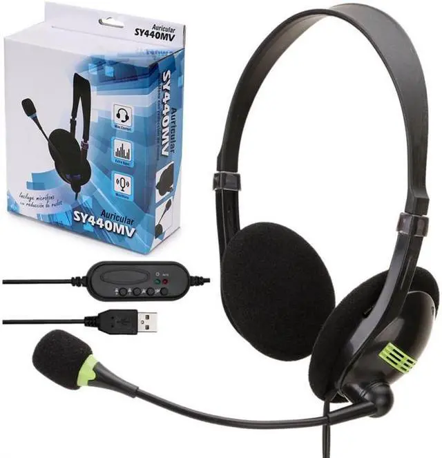 Alt view image 4 of 5 - 3.5mm/USB Gaming Headset Stereo Surround Headphone Wired W/Mic Noise-canceling Earphones For Office Conference PC Laptop