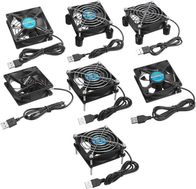 Main image of Cooling Fan Rack TV Box Wireless  Cooling USB 5V 80mm Cat Radiator Rack Heatsink Cooler Cooling Fan