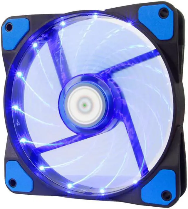 Alt view image 2 of 5 - PC Cooler Computer Case Fan Green LED 120mm Fan Cooling 12v 1300RPM 3-4pin cooler for cpu color red blue and green
