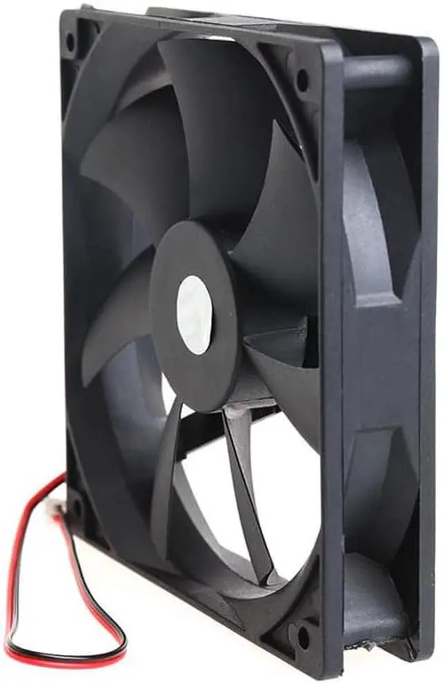 Alt view image 4 of 5 - 12V 2 Pin Computer Cooler Small Cooling Fan 120mm x 120mm x 25mm PC Box System Hydraulic Cooling Fan For Computer Heatsink