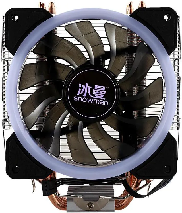 Main image of LED CPU Cooler Master 4 Direct Contact Heatpipes freeze Tower Cooling System CPU Cooling Fan with PWM Fans
