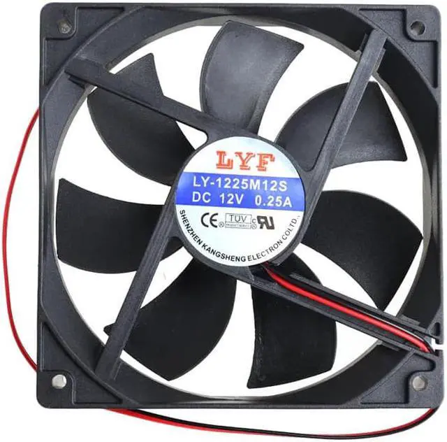 Main image of 12V 2 Pin Computer Cooler Small Cooling Fan 120mm x 120mm x 25mm PC Box System Hydraulic Cooling Fan For Computer Heatsink
