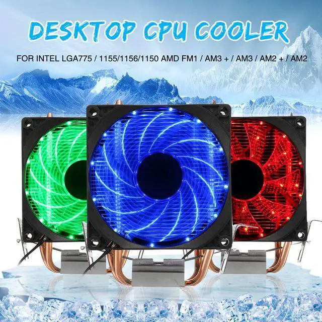 Alt view image 2 of 5 - LED CPU Fan Heatsink Radiator 9cm For Intel LGA775/1155/1156/1150 AMD High Quality Computer Cooler Cooling Fan For CPU