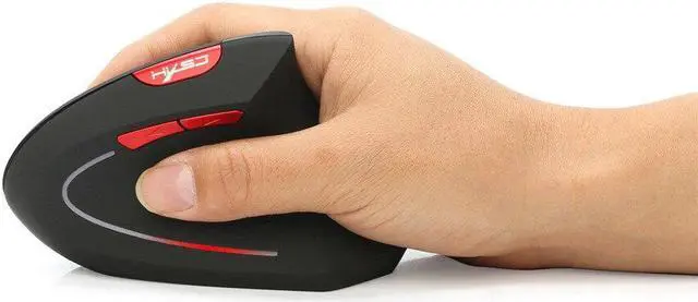 Alt view image 2 of 5 - T24 Wireless Mouse Ergonomic Optical 2.4G 2400DPI Gaming Mouse vertical mouse With USB Receiver raton inalambrico ordenador