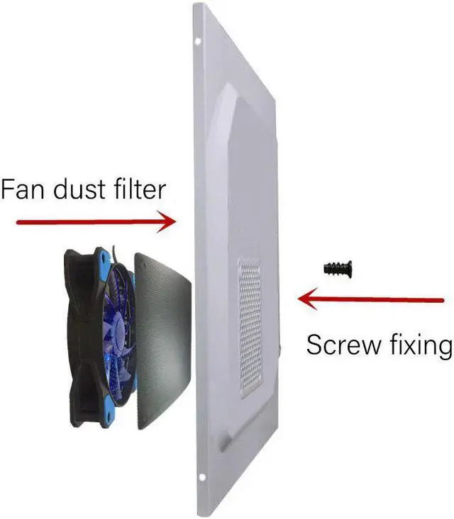 Alt view image 2 of 5 - 5PCS 80mm Cuttable Black PVC PC Fan Dust Filter Dustproof Case Computer Mesh Cooling Ultra Fine Dustproof Cover