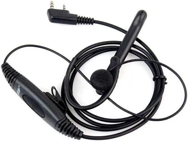 Alt view image 3 of 5 - 1 pc 2 Pin Ear Bar Earpiece Mic PTT Headset for Kenwood BAOFENG lkie Talkie UV-5R 777 888s Radio 2016 New