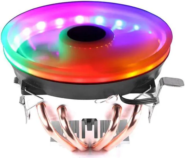 Main image of 4Pin 4 heatpipe PC Cooling Fan RGB LED CPU cooler heatsink for LGA/775/115X/1366/AM4/AM3/AM2+/AM2/2011