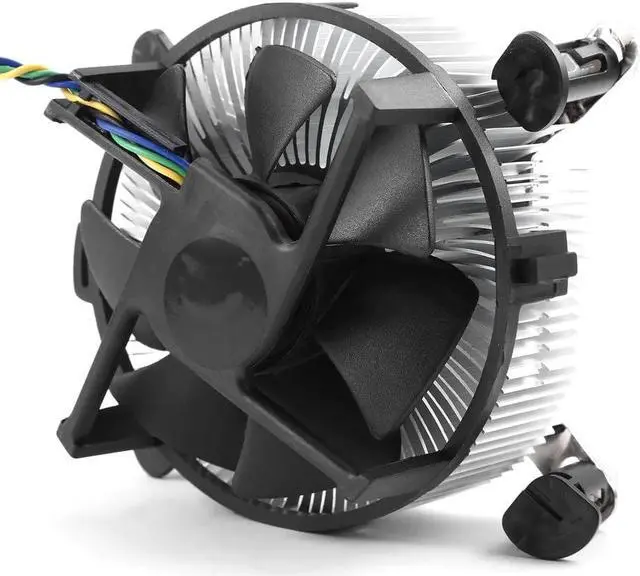 Alt view image 4 of 5 - CPU Cooling Fan Cooler Quiet Silent Cooling Fan for 775/1155/1156 Newest High Quality Aluminum for Computer PC 4PIN