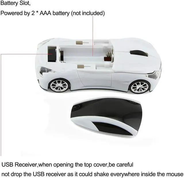 Alt view image 4 of 5 - Hot Sale Infiniti Q80 Sport Car Mouse GT Supercar Wireless Mice Led Optical Gaming Computer Mouse For PC Laptop Desktop