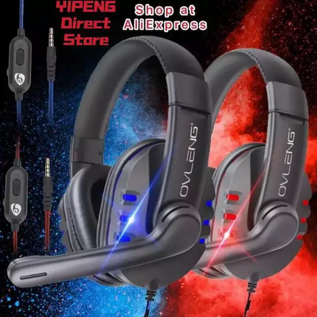 Alt view image 5 of 5 - P3 Wired Gaming Headphone E-sports with Mic Stereo Surrounded Sound HiFi Headset for PC Laptop PS4 3.5mm Jack or Type C