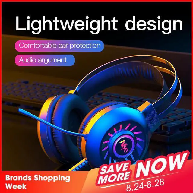 Main image of Headphones Wired Professional Gaming Headset Studio Dynamic Headphone With Microphone 7.1 USB Audio Surround Sound Headset