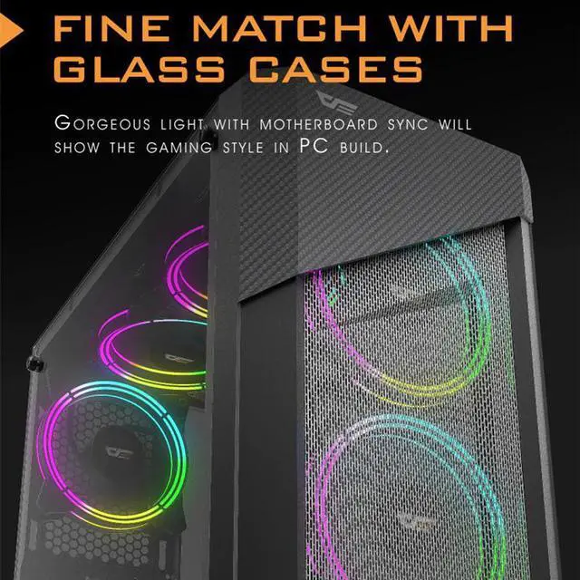 Alt view image 4 of 5 - Computer Case Cooling RGB Fan 120mm Quiet IR Remote Colorful Fan CF11 Aura Sync Cooler Cooling Adjust LED PC Case Fan