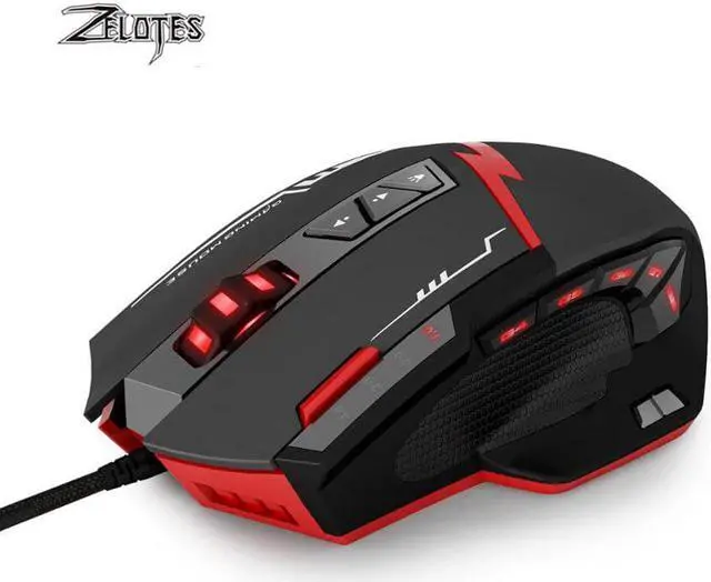 Alt view image 2 of 5 - C15 computer mouse hand game Gaming Mouse 7000 DPI 13 Programmable Buttons Weight Tuning Cartri gaming mouse