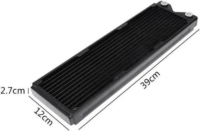 Alt view image 3 of 5 - 240/360mm Full Copper PC Water Cooler Exchanger Water Cooling Computer Heat Sink Radiator Heat Exchanger Radiator Heatsink