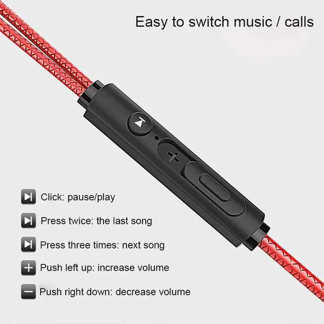 Alt view image 4 of 5 - Wired Earphones Gaming Headphone with Microphone Earbuds Ear Piece for Mobile Phone Headset Gamer 3.5mm /Type C Optional