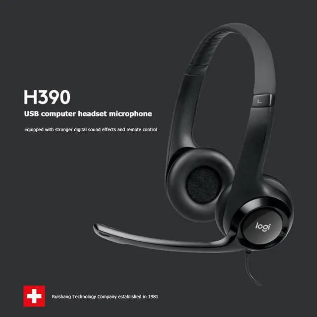 Alt view image 3 of 5 - H390 2.33M USB Stereo Headphones Hands-free Calling Gaming Meeting Video Chat Computer Office Wired Headset with Mic