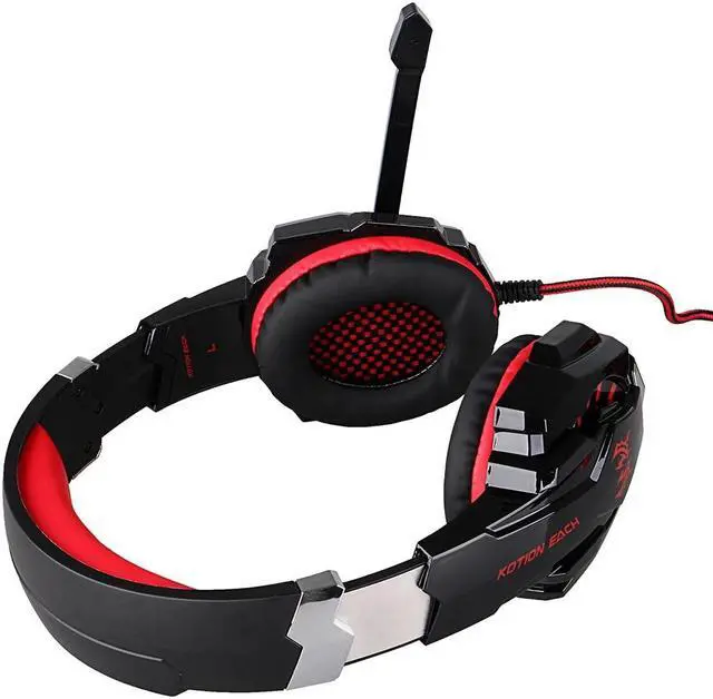 Alt view image 3 of 5 - G9000 Surround Sound Version Game Gaming Headphone USB 3.5mm AUX PC Headset Earphone Headband with Microphone LED Light
