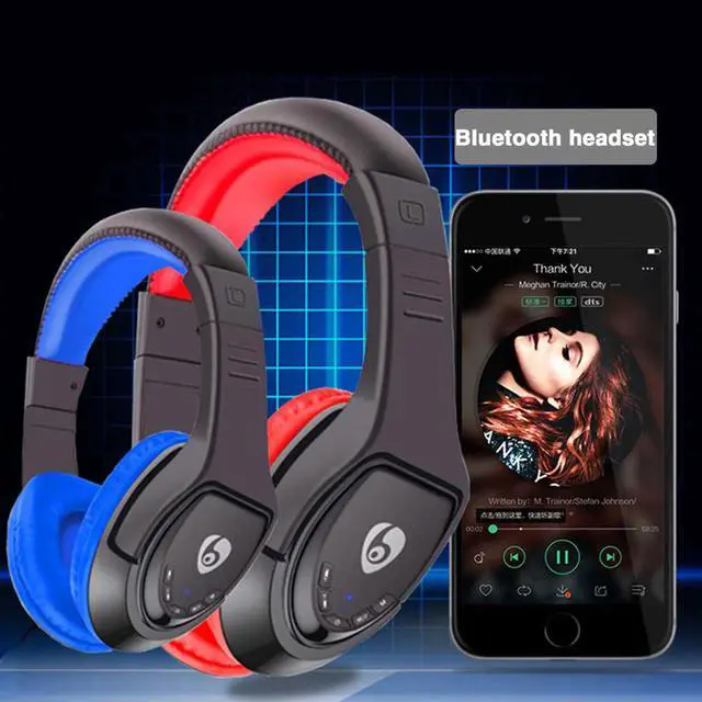 Alt view image 4 of 5 - MX333 Bluetooth V5.0 gaming headset wireless stereo  built-in microphone high compatibility Headphone for PC smartphone