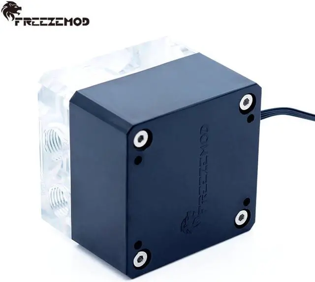 Alt view image 3 of 4 - RGB Pump 800L/H PWM speed control POM armor Range 4M MOD Water cooler Pump Lighting head 4M AURA Acrylic Cover