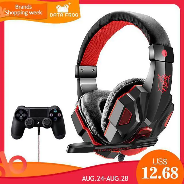 Main image of Gaming Headphones for PS4/Mobile phone Headphones Mic Stereo Supper Bass for  PlayStation 4 PS4 Earphone