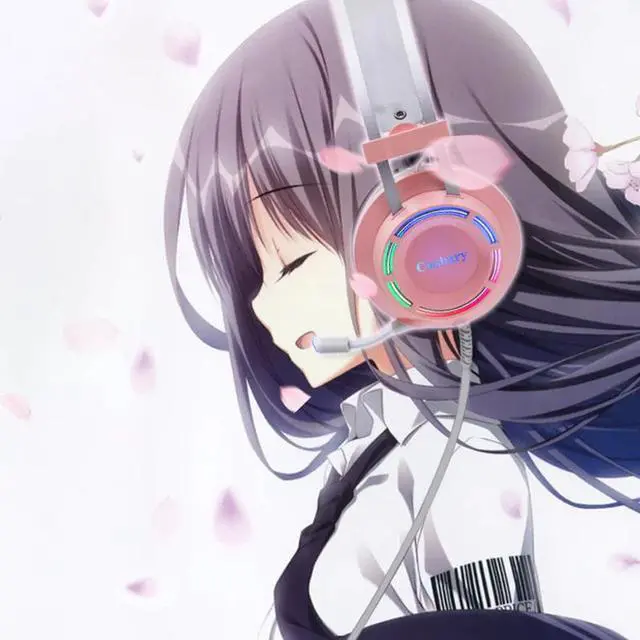 Alt view image 3 of 5 - Headphones Gaming Headset Wired with Microphone Professional Gamer 7.1 Surround Sound RGB Light for PC Computer Xbox One