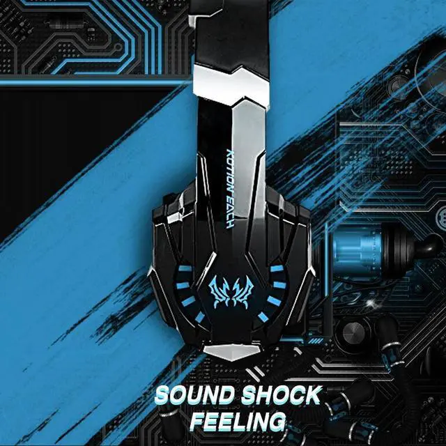 Alt view image 4 of 5 - G9000 Gaming Headsets 3.5mm USB Wired with Light Mic Stereo Earphones for PC Computer Gamer Laptop PS4
