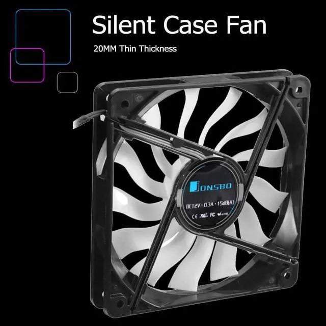 Alt view image 4 of 5 - 12020 Ultra-thin PC Case Fan 120mm Silent Desktop Computer Chassis Fan CPU Cooler Cooling Fan 4Pin 3Pin