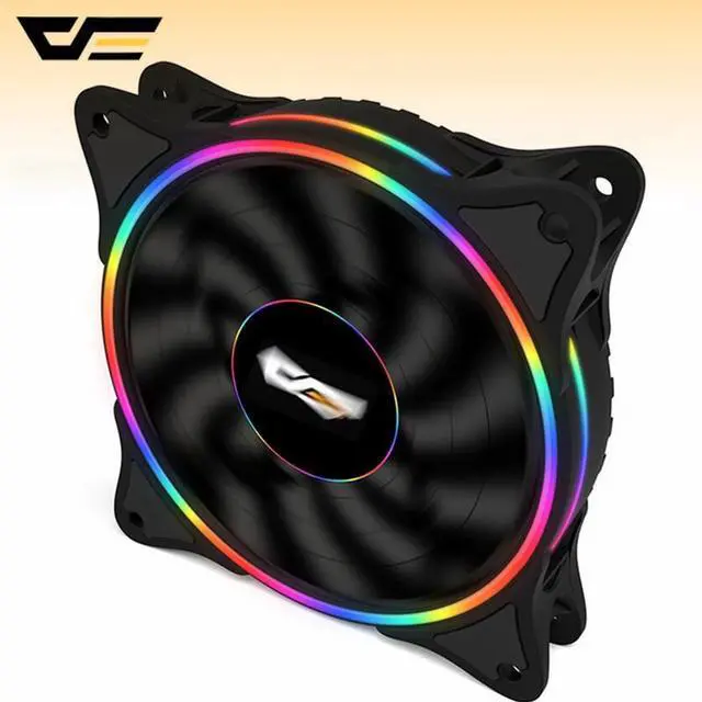 Alt view image 2 of 5 - 120mm PC Computer Ultra D1 LED fan 120mm4pin Desktop PC Computer Cooling Cooler Silent Case rgb Fan Cooling Fans
