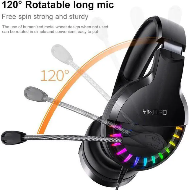Main image of Headset Gamer 7.1 Surround Sound USB 3.5mm Wired RGB Light Game Headphones with Microphone for Xbox One PS4 Tablet PC
