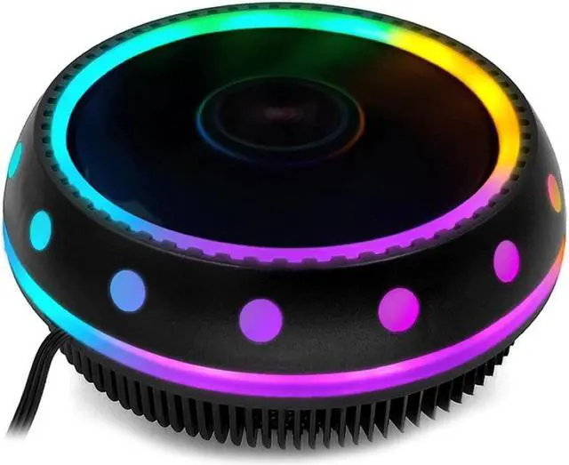 Main image of Fans Universal Silent CPU Cooler LED Light Heatsink Cooling Fan for Desktop Computer
