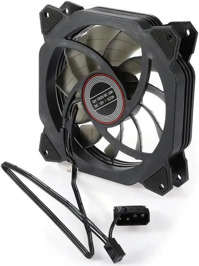 Alt view image 5 of 5 - 12V PC Silent Cooler Computer Case CPU Cooling Fan 120mm Dual Halo Hydraulic Bearing Heat Sink Radiator