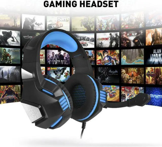 Alt view image 5 of 5 - V3 3.5mm Gaming Headset Mic LED Headphones For PC PS4 Xbox one