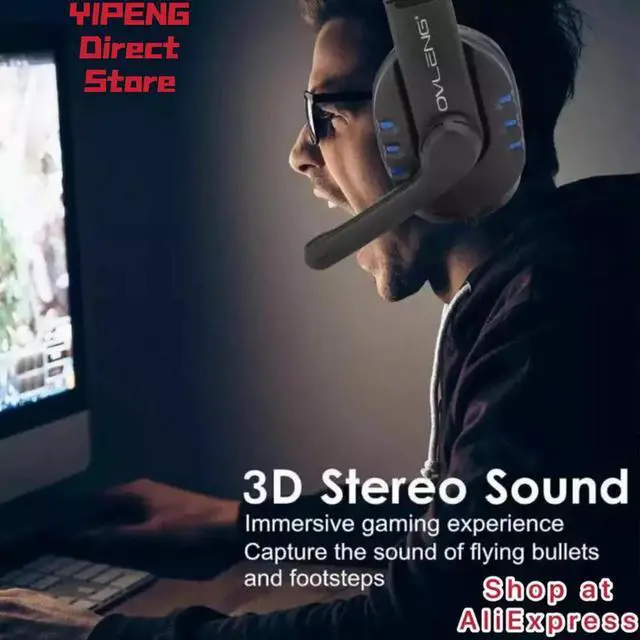 Alt view image 3 of 5 - P3 Wired Gaming Headphone E-sports with Mic Stereo Surrounded Sound HiFi Headset for PC Laptop PS4 3.5mm Jack or Type C