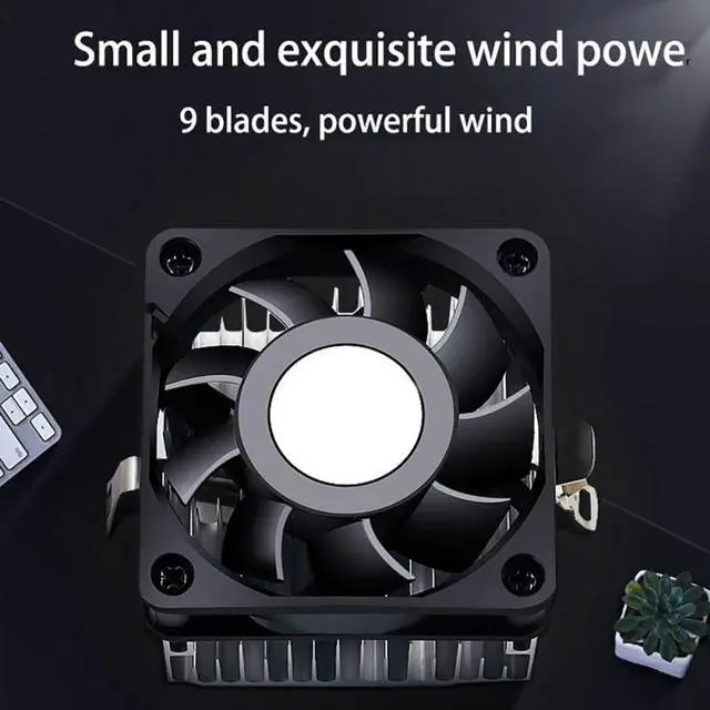 Alt view image 3 of 5 - Cooling Computer Case Fan Silent Oil Bearing PC Radiator Low Noise Computer Case Fan for Intel Socket 370 and Intel c2/c3