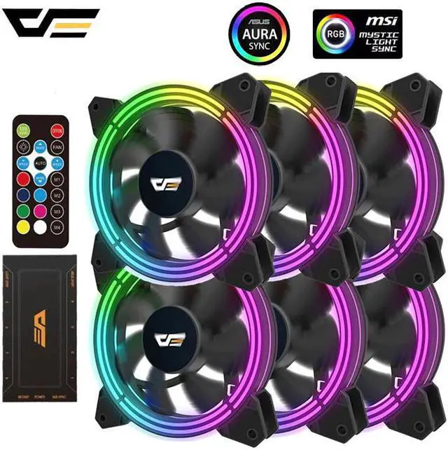 Main image of CF11 Pro RGB Fan 120mm AURA RGB Controller PC Fan Speed Adjust Quiet IR Remote Computer Case CPU Cooler Fan