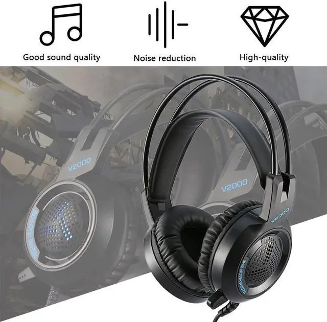 Alt view image 5 of 5 - 7.1  gamer 7.1 Gamer Headphone Jack Bass Stereo Sound Effect Gaming Headphone With Mic for Computer PC Laptop