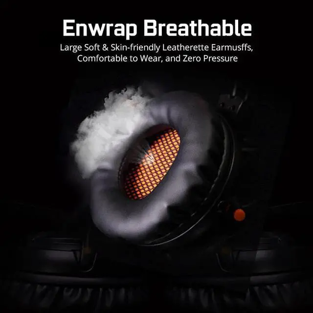 Alt view image 4 of 5 - A6 Gaming Headset Gamer Headphones 7.1 Surround Sound Stereo Earphones USB Microphone Breathing LED Light PC Gamer