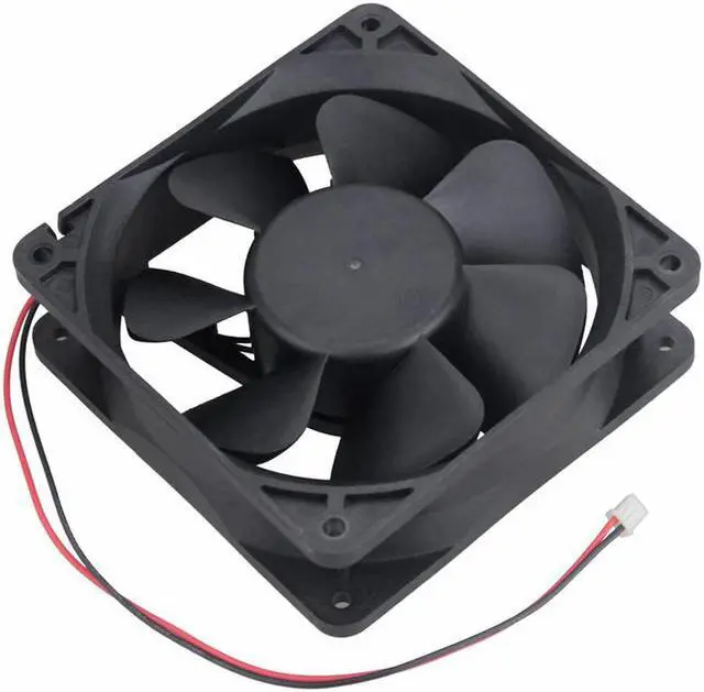 Alt view image 5 of 5 - 1Pieces  DC 12V 2Pin 12038 120mm 120x120x38mm 12cm Machine Case Cooler Heatsink Fan