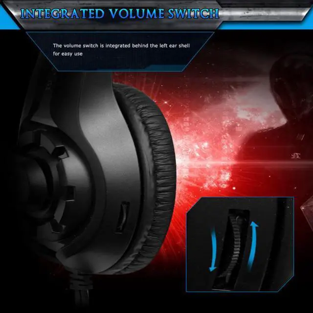 Alt view image 5 of 5 - 3.5mm Wired Headphone Gaming Headphone Portable Stereo Noise-canceling Headset With Microphone For Laptop Computer PC