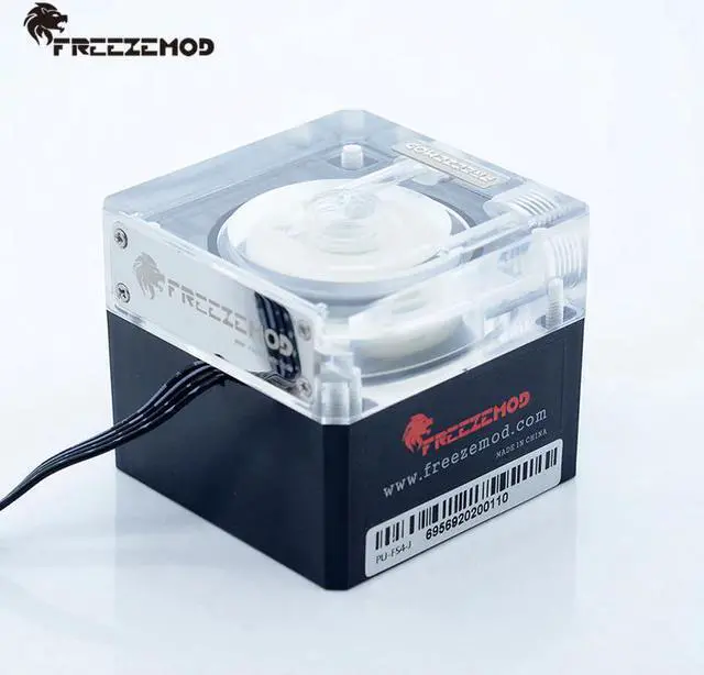 Alt view image 4 of 5 - Compute cooling pc water cooler mute pump PWM intelligent flow 800L/H 12V/5V RGB light aure. PU-FS4M-J