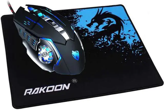 Main image of Wired Gaming Mouse 6 Button 3200 DPI LED Optical USB Computer Mouse Gamer Mice Silent Game Mouse+Gaming Mouse Pad
