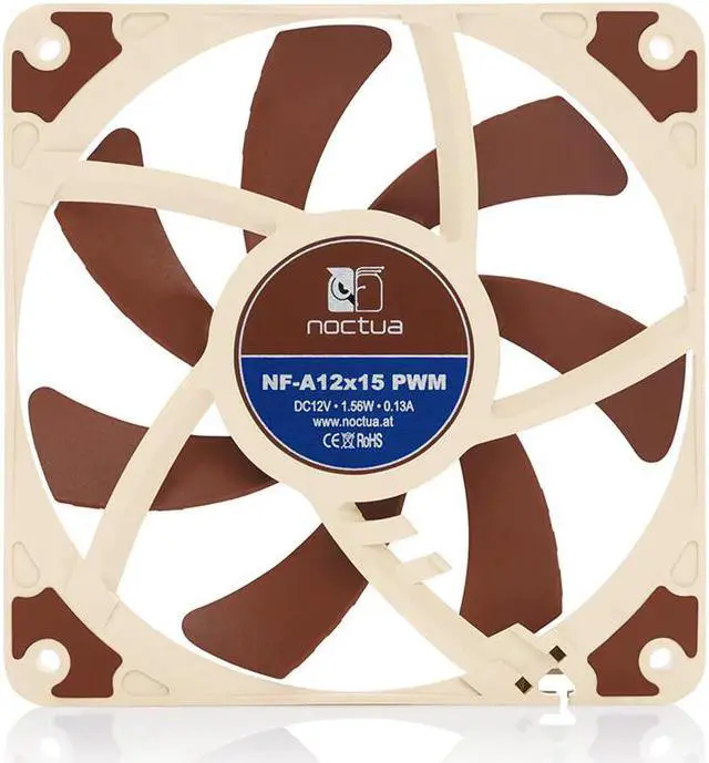 Alt view image 2 of 5 - NF-A12x15 120mm PC Case Cooling fans silent 12V FLX PWM 120x120x15mm CPU cooler fan