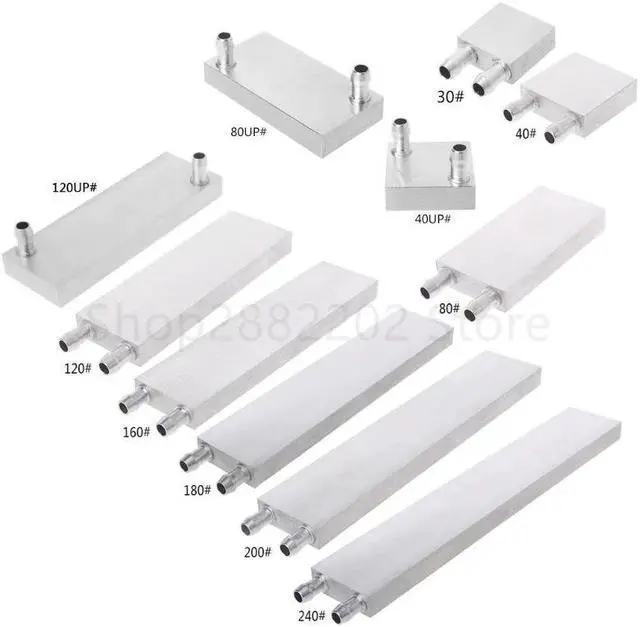 Main image of Aluminum Water Cooling Cooler Block Heat Sink System 40/80/120/160/180/200/240mm Blocks Radiator For PC Laptop CPU