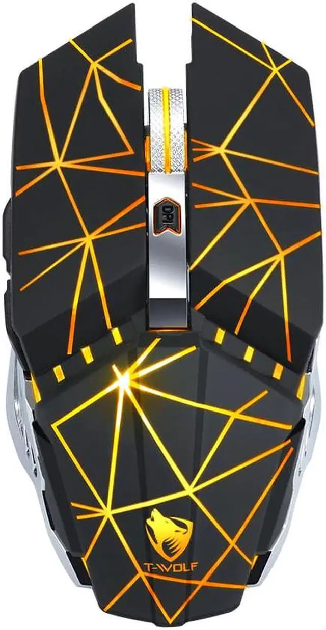 Alt view image 5 of 5 - Wolf Q15 Charging Silent Wireless Mouse Notebook Computer Peripheral Office Game USB Mouse  wireless mouse