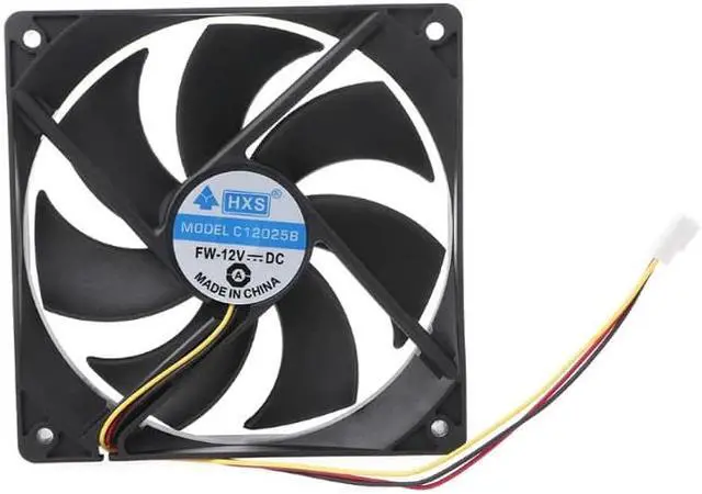 Main image of 1PC 120x120x25mm DC 12V 0.15A 3 Pin 9-Blade Computer Case Cooling Fan Cooler 12025