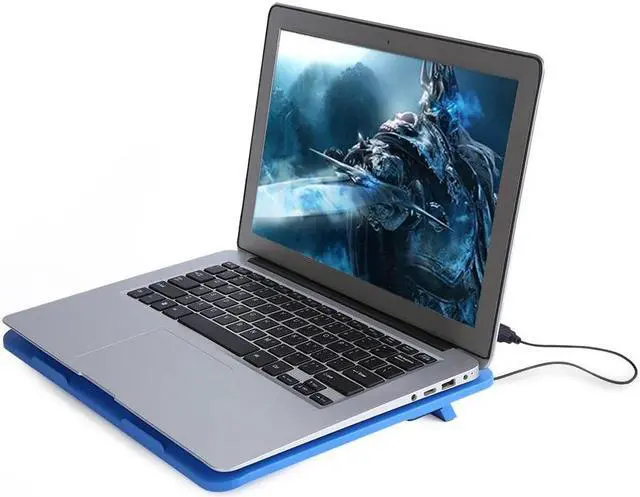 Alt view image 5 of 5 - Cooler Cooling Pad Base Notebook Cooler Computer USB Fan Stand  Cooling Pad for 14" or Below Notebook
