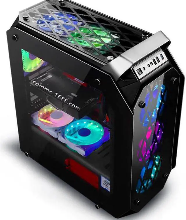 Alt view image 5 of 5 - Case PC Cooling Fan Cooler RGB Adjust LED 12V 6Pin 120mm Quiet IR Remote Cooler Cooling RGB Case Fan