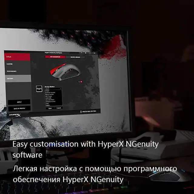 Alt view image 5 of 5 - HyperX Pulsefire FPS Pro RGB Gaming Mouse 3389 sensor wired mouse  with native DPI up to 16000 Pixart E-sports mouse